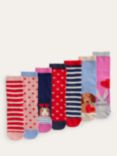 Mini Boden Kids' Animals Socks, Pack of 7, Multi/Heart Animals