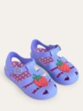 Mini Boden Kids' Strawberry Jelly Shoes, Purple