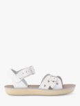 Salt-Water Kids' Leather Sweetheart Cut Out Two Part Sandals, White