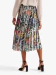 Ted Baker Cornina Floral Print Pleated Midi Skirt, Multi