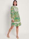 Monsoon Juliet Ecovero Floral Dress, Multi