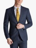 Ted Baker Ara Slim Fit Textured Check Wool Blend Suit Jacket, Navy