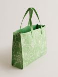 Ted Baker Linacon Linear Floral East West Icon Bag, Green/Ivory