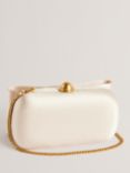 Ted Baker Bowelaa Satin Bow Clutch Bag, Ivory