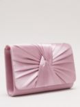 Phase Eight Twist Front Satin Clutch Bag