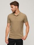 Superdry Classic Pique Polo Shirt, Brown