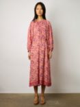 Gerard Darel Evan Abstract Print Maxi Dress, Nude/Multi