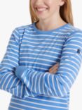 Polarn O. Pyret Adult Organic Cotton Stripe Pyjamas, Blue