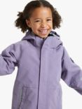 Polarn O. Pyret Kids' Recycled Waterproof Shell Hooded Coat, Purple