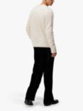 J.Lindeberg Harold Knit Crew Jumper, Cloud White