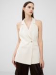 French Connection Harrie Halter Waistcoat, Classic Cream