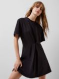 French Connection Rallie Cotton Blend T-shirt Dress, Blackout