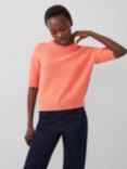 French Connection Lily Mozart Cotton Jumper, Coral