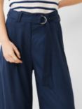 French Connection Elkie Wide Leg Trousers, Marine
