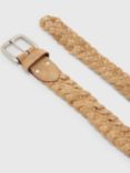 AllSaints Dustin Woven Belt, Tan