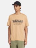 Timberland Short Sleeve Graphic Slub T-Shirt, Light Brown