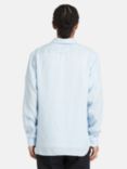 Timberland Linen Long Sleeve Slim Shirt, Blue