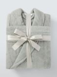 John Lewis Egyptian Cotton Unisex Bath Robe, Dove Grey