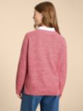 White Stuff Petite Northbank Organic Cotton Jumper, Pink, Pink