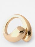Mint Velvet Curved Ring, Gold