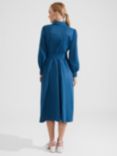 Hobbs Petite Ivana Midi Shirt Dress, Lyons Blue