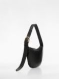 Mango Ivory Small Leather Shoulder Bag
