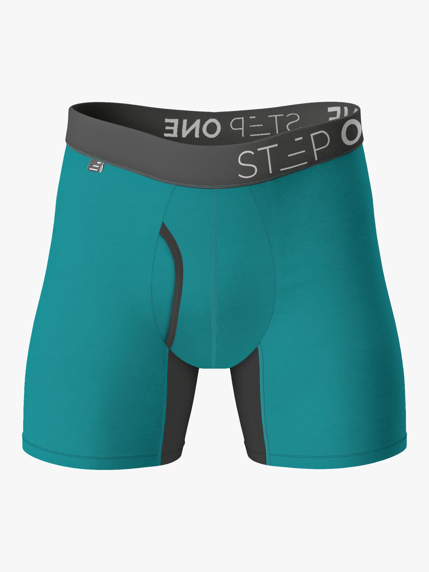 Step One Bamboo Boxer Briefs With Fly, Smashed Avo at John Lewis & Partners