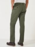 Crew Clothing Straight Fit Chinos, Mid Green