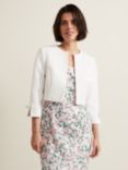Phase Eight Zoelle Bow Detail Jacket, Ivory