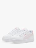 PUMA Kids' Caven 2.0 Trainers, White/Pink