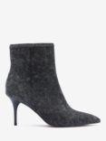 Mint Velvet High Heel Denim Ankle Boots, Dark Grey