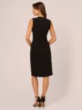 Adrianna Papell  Knit Crepe Midi Dress, Black
