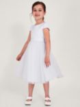 Monsoon Kids' Tulle Communion Dress, White