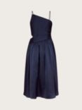 Monsoon Kids' Satin Cut Out Prom Dress, Navy