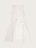Monsoon Kids' Holly Scuba Bow Detail Bridesmaids Dress, Ivory
