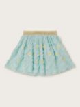Monsoon Kids' Floral Ruffle Disco Skirt, Aqua