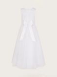 Monsoon Kids' Alice Communion Maxi Dress, White