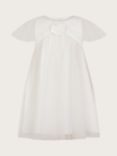 Monsoon Baby Hannah Empire Seam Dress, Ivory