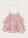 Monsoon Baby Lace Ruffle Cancan Occasion Dress, Pink