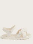 Monsoon Kids' Lace Corsage Sandals, Ivory