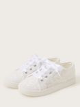 Monsoon Kids' Lacey Princess Trainers, Ivory