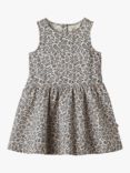 WHEAT Kids' Hella Organic Cotton Floral Print Dress, Navy