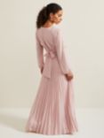 Phase Eight Petite Alecia Pleated Maxi Dress, Antique Rose