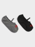 Sweaty Betty Pilates Socks Pack of 2, Black/Grey