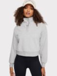 Chelsea Peers Organic Cotton Blend Cropped Sweatshirt, Grey