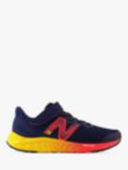 New Balance Kids' Arishi v4 Multi Sole Bungee Lace & Top Strap Trainers, Navy