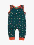 Little Green Radicals Baby Organic Cotton Mini Marvels Everyday Dungarees, Green