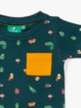 Little Green Radicals Baby Organic Cotton Mini Marvels T-Shirt & Jogger Playset, Green/Multi