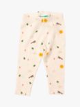 Little Green Radicals Baby Organic Cotton Blend Adventure Slim Leggings, Natural