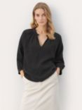 Part Two Elody Linen Blouse, Black